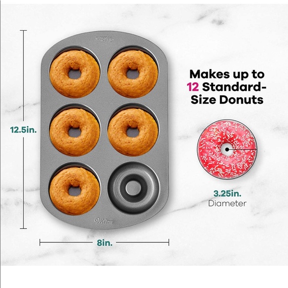 New Wilton Baked Donut Pan - Set of 2 - Picture 4 of 6
